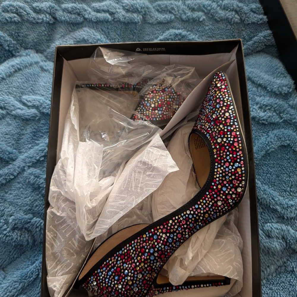 Women's Multicolor Studded Heels